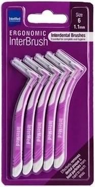 Produktbild Intermed Ergonomische Interdentalbürsten mit anatomischem Griff (5 x)