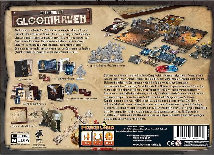 Actual product image Feuerland Gloomhaven (German, 1 - 4 Players)