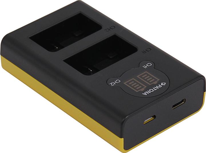 Actual product image Patona Dual LCD USB Ladegerät f. Nikon EN-EL25 Z30 Z50 Z fc (Camera battery charger)