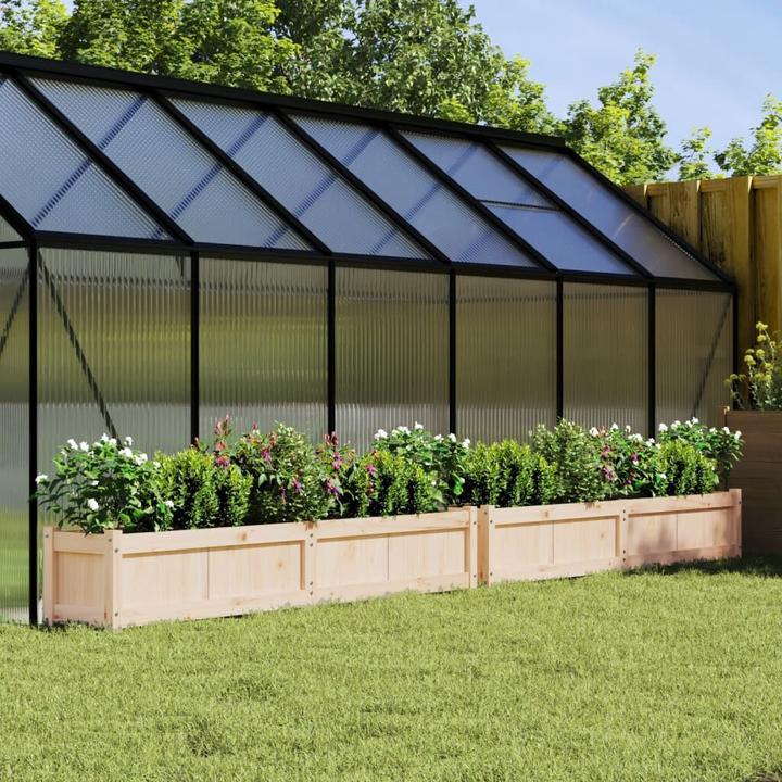 Actual product image vidaXL Planter 2 pcs. Solid pine wood,Material: Solid pine wood