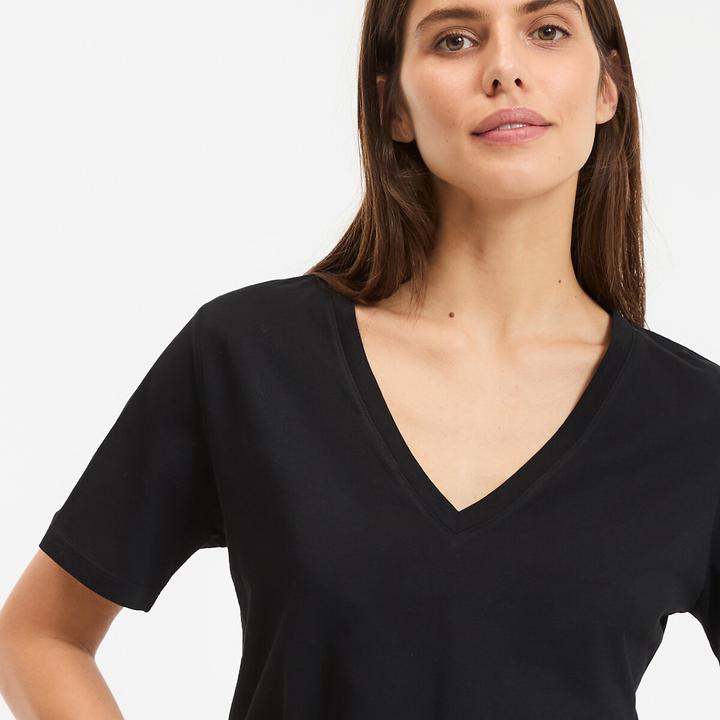 Produktbild La Redoute Collections T-Shirt mit V-Ausschnitt (XXL)
