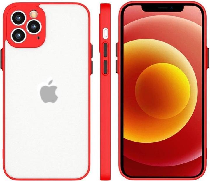 Actual product image Hurtel Milky Case silicone flexible translucent case for Samsung Galaxy A72 4G red (Samsung Galaxy A72)
