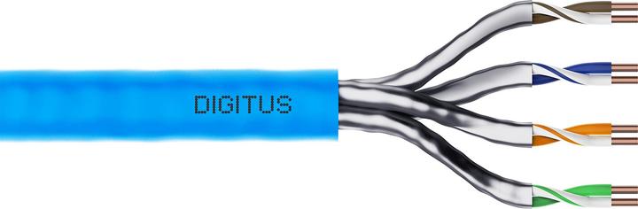 Produktbild Digitus Kabel teleinformatyczny instalacyjny kat.6A, U/FTP, Dca, drut, AWG 23/1, LSOH, 100m ofoliowany Niebi (U/FTP, CAT6a, 100 m)