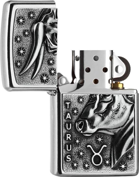 Produktbild Zippo Neu Sternzeichen Stier Emblem