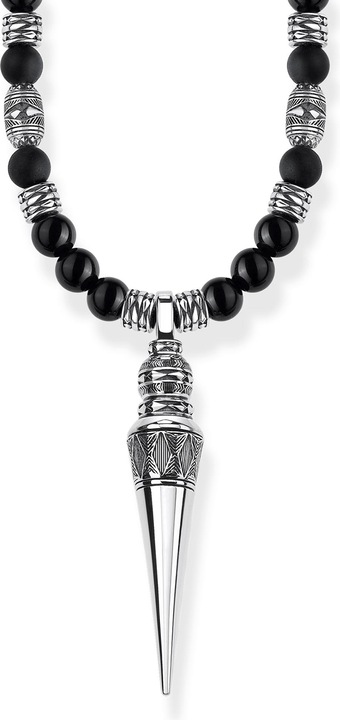 Produktbild Thomas Sabo Kette Meditation schwarz (Nylon, Silber 925, 60 - 70 cm)