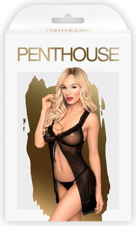 Image du produit Penthouse Lingerie After Sunset Nuisette avec string sexy - Noir (M/L)