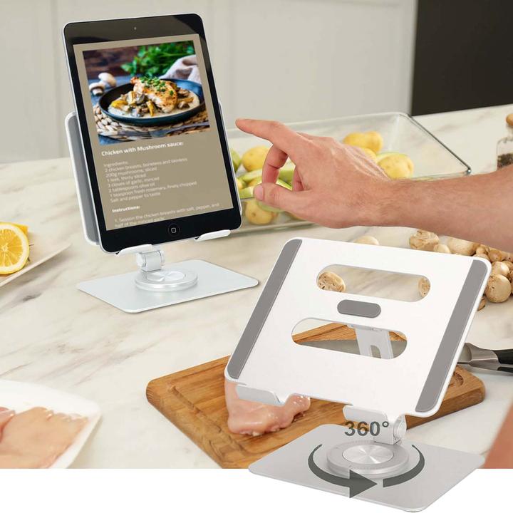 Image du produit Nedis Support pour tablette - Support - Entièrement mobile - Argenté