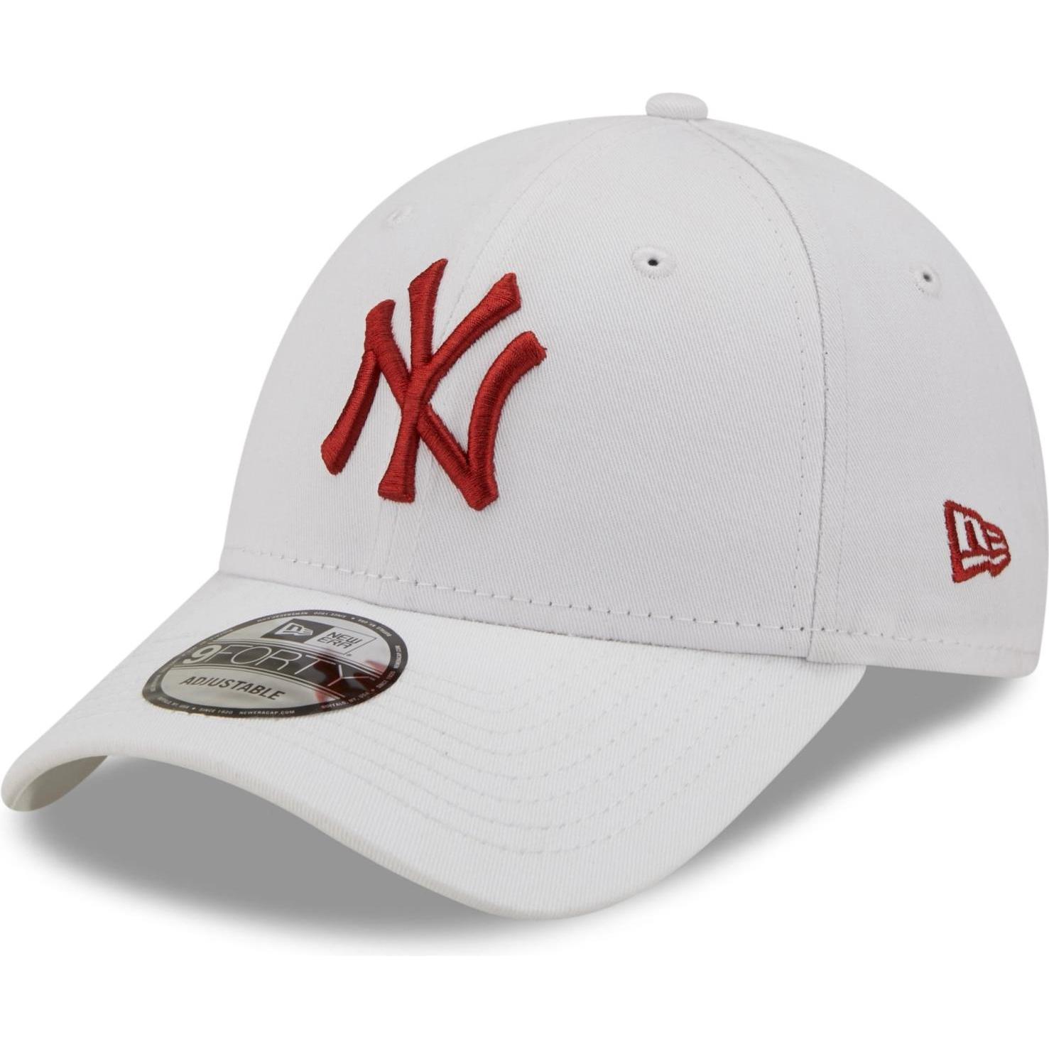 New Era, Herren, Cap, 9Forty Strapback New York Yankees, Weiss, (One Size)