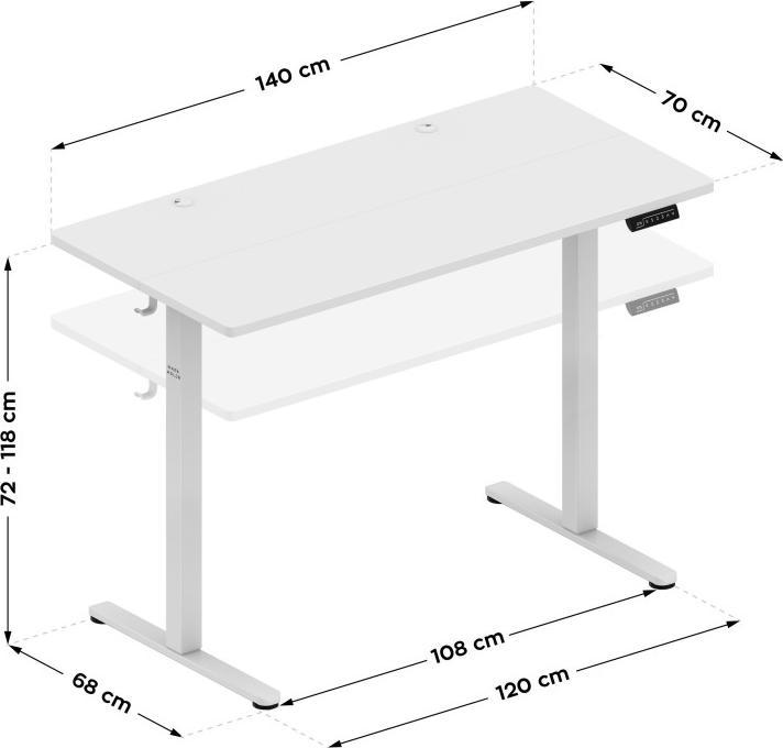 Image du produit Mark Adler Bureau (140 x 70 x 118 cm)