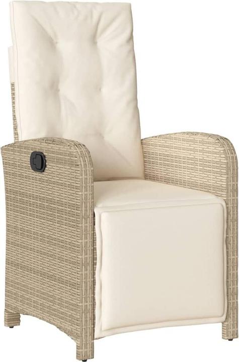 Image du produit vidaXL Fauteuil de jardin avec repose-pieds 2 pcs. Réglable