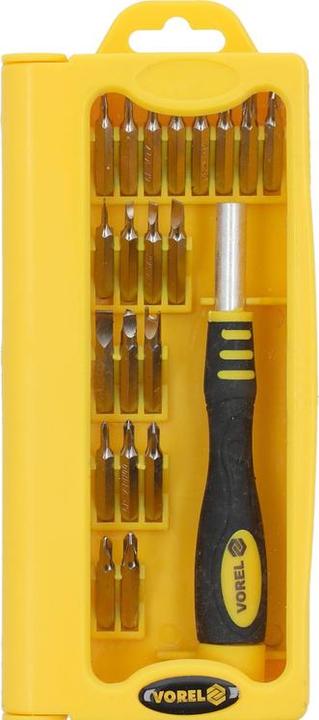 Produktbild Toya Uhrenschraubendreher + Bits 22 Stück CrV