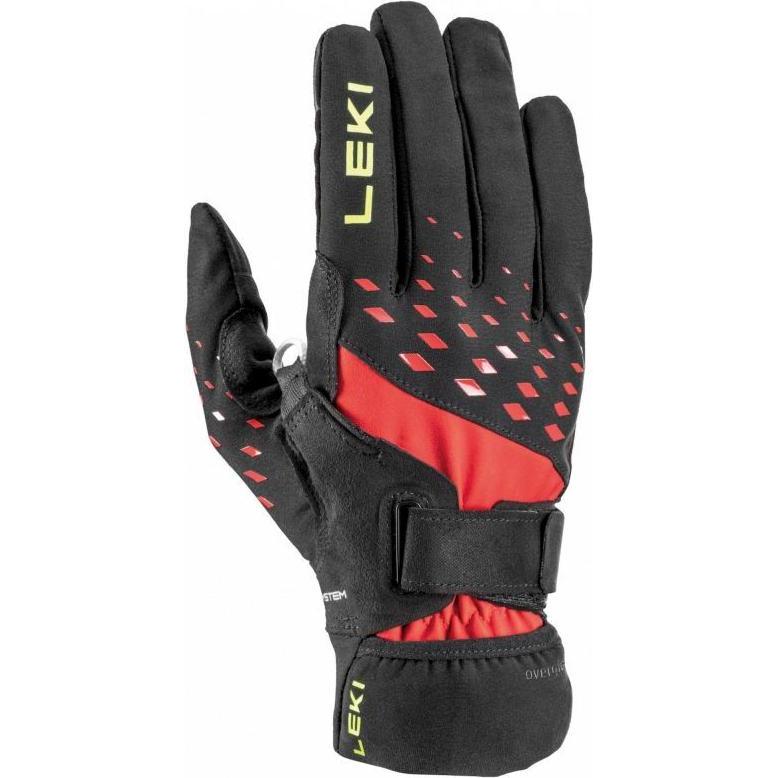 Leki, Herren, Handschuhe, Ultra Trail Storm Shark, Rot, Schwarz, Gelb, (M)