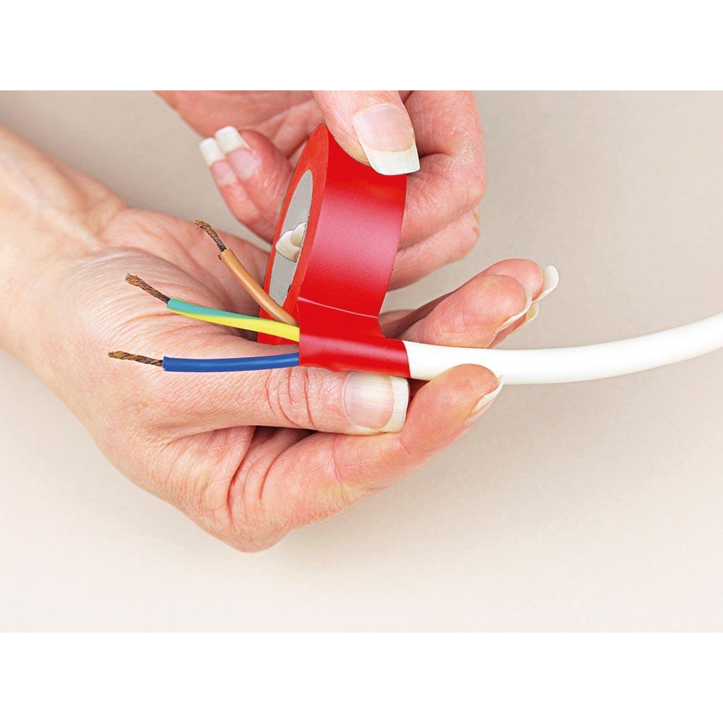 Thumbnail - 10x Nitto, Klebeband, ISOLIERBAND - ROT - 19 mm x 10 m (19 mm)