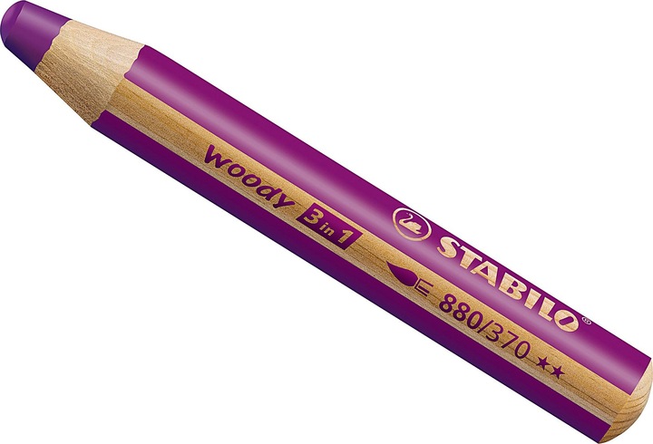 Actual product image STABILO woody 3 in 1 coloured pencil (Heather, 1 x)