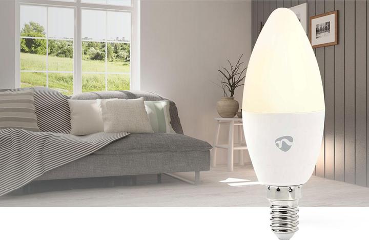 Image du produit Nedis SmartLife Ampoule à LED de couleur | Zigbee 3.0 | E14 | 470 lm | 4.9 W | RGB / Chaud à froid we (E14, 470 lm, 1x)