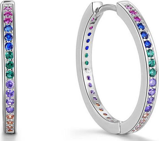 Immagine prodotto Beneto Orecchini tondi in argento con zirconi AGUC2236 (L)