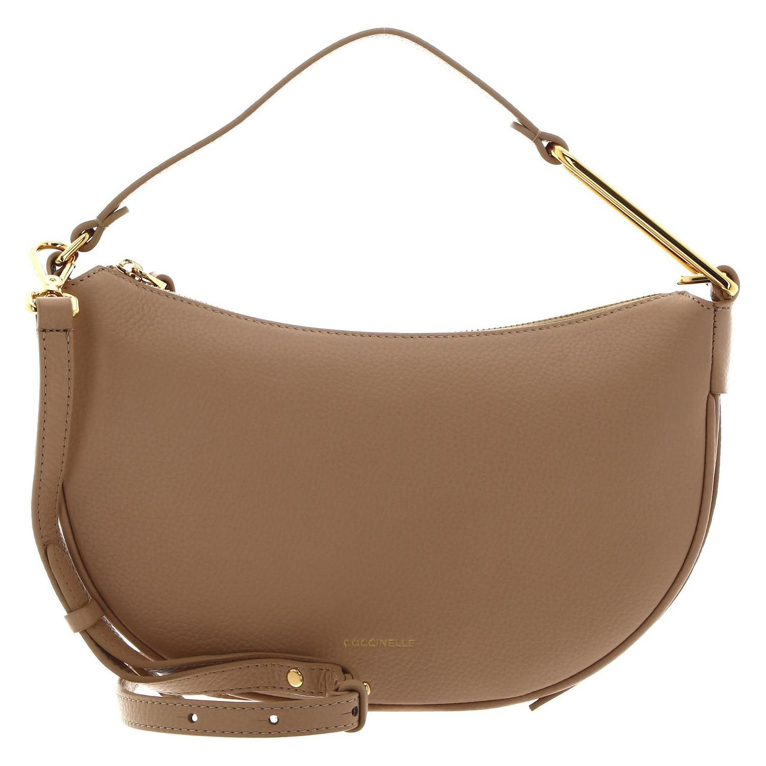 Coccinelle, Damen, Handtasche, Priscilla Handbag Grained Leather, Beige