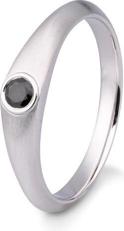 Produktbild Breuning RING - BRILLANT 0,15 Ct. schwarz (71, 750/18 K Gold)
