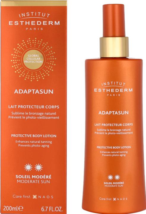Produktbild Institut Esthederm Lait pour le Corps Soleil Modéré (Sonnencreme Gesicht, Bis SPF 10, 200 ml)
