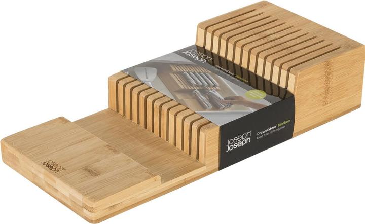 Actual product image Joseph Joseph DrawerStore Messerkasten Bambus mit zwei Ebenen gross