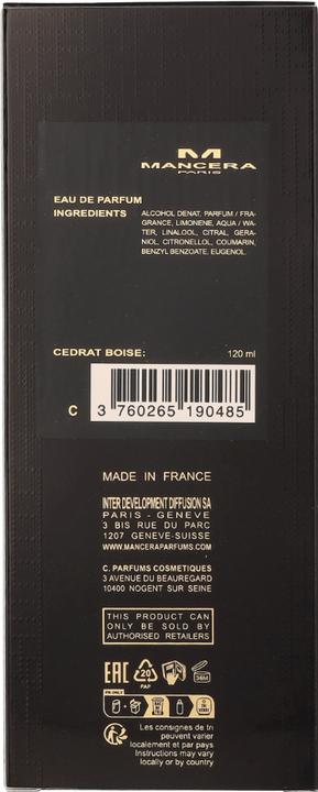 Produktbild Mancera Cedrat Boise (Eau de Parfum, 120 ml)