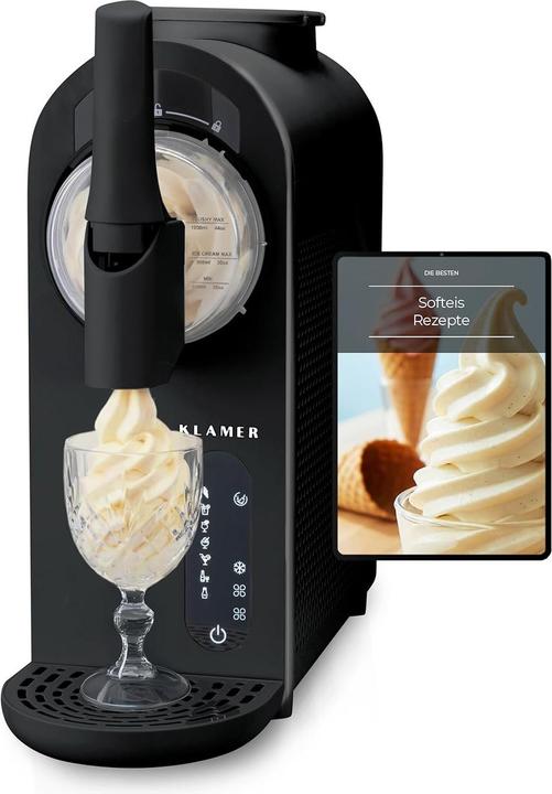 Softeismaschine, Eismaschine & Slush Maschine mit 7 Programmen: Softeis, Slushie, Frappé…