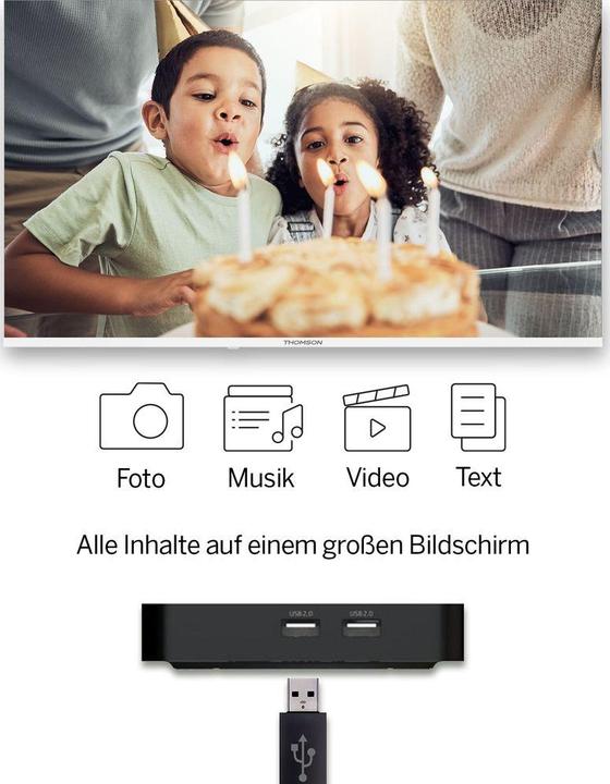 Productafbeelding Thomson Streaming Box: 4K (8 GB, Android 12)
