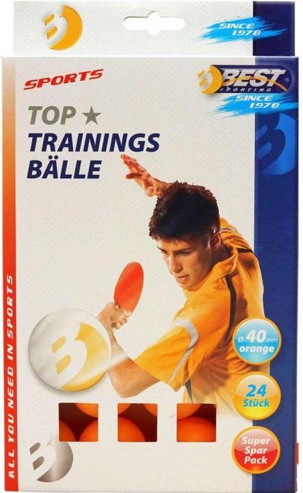 Produktbild Best Sporting Piłeczki Do Tenisa Stołowego Training 24szt Pomarańczowe