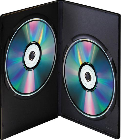 Produktbild Vivanco DVD Double Case f??r zwei DVD's, 5er Pack, schwarz