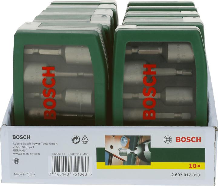 Produktbild Bosch Professional Zubehör Steckschlüssel-Set (10 mm, 12 mm, 13 mm, 6 mm, 7 mm, 8 mm)