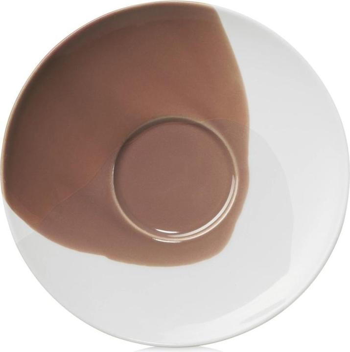 Revol Confluence Tee Untertasse D16cm H2.2cm cognac alab. weiss