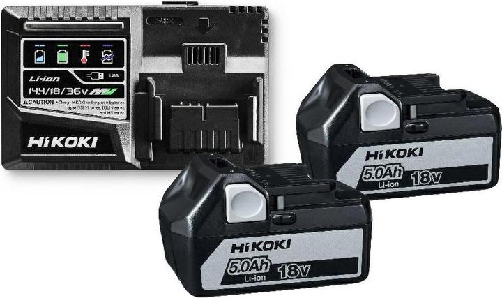 Immagine prodotto Hikoki ACCUMULATORE BSL1850 x2 5.0Ah +ŁADOWARKA UC18YSL3 (18 V)