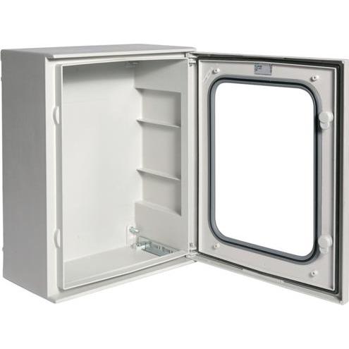 Hager, Verteilerschrank Zubehör, HAG FL263B Orion Schrank,Polyester Schutzklasse II, Klarsich