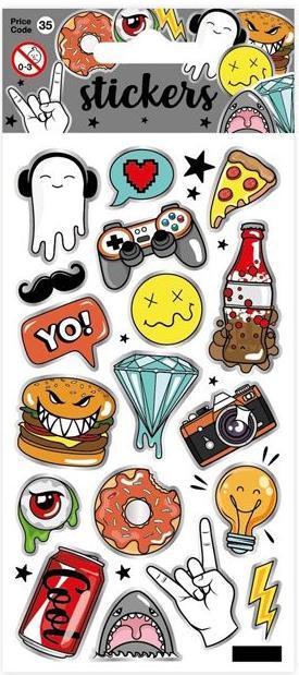 Immagine prodotto Card Group Sticker Creepy Decals
