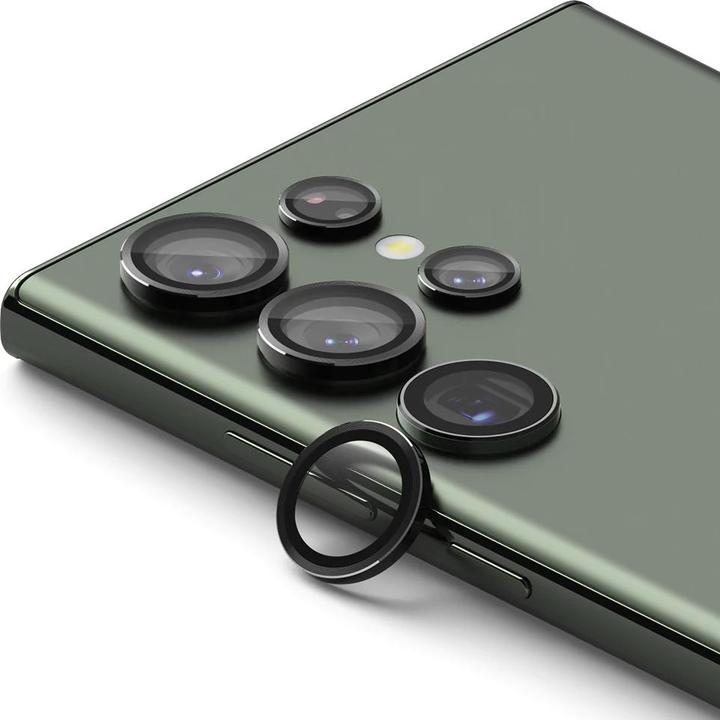 Actual product image Ringke Screen Protector for Galaxy S23 Ultra CAMERA LENS FRAME GLASS BLACK (Samsung Galaxy S23 Ultra)