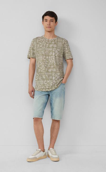 Produktbild S.Oliver T-Shirt Baumwoll-T-Shirt mit All-over-Print (XL)