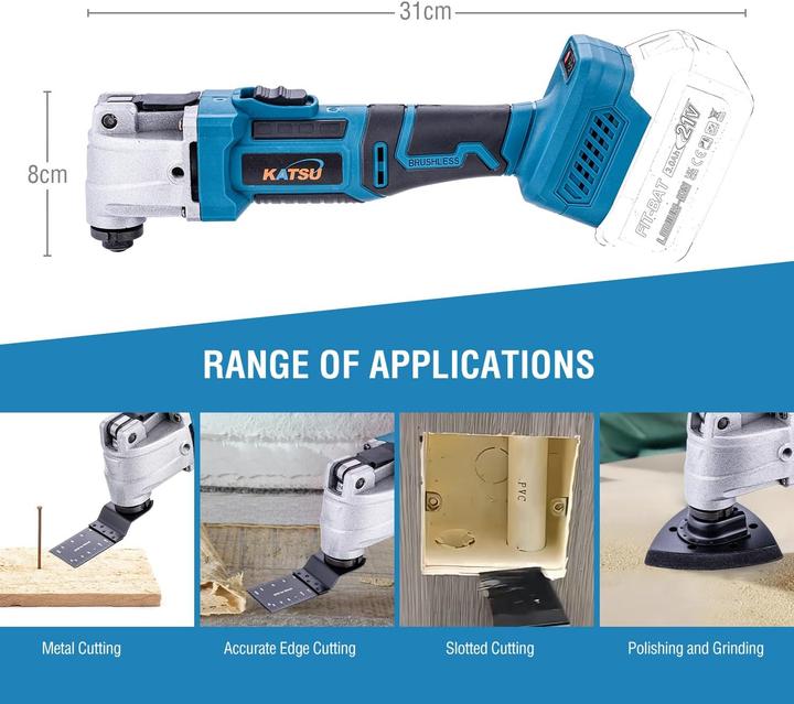 Actual product image Katsu Tools Akku Multifunktionswerkzeug