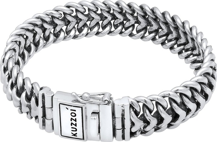 Immagine prodotto Kuzzoi Bracciale di base, attorcigliato (21 cm, Argento 925)