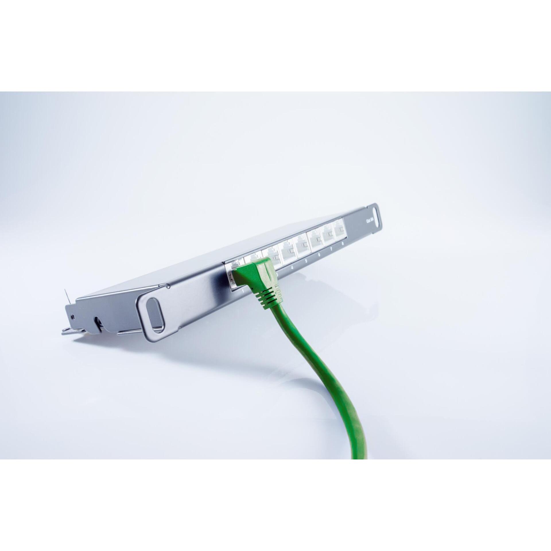 Thumbnail - Shiverpeaks S/CONN maximum connectivity Netzwerkkabel-Patchkabel, cat 6, S/FTP, PIMF, Winkel-gerade, grün, 2,0m (2 m), N...