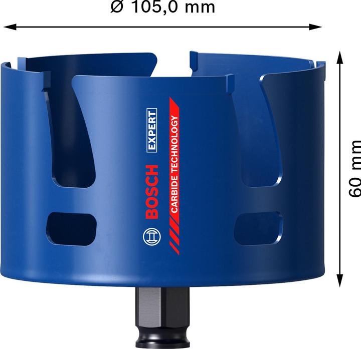 Produktbild Bosch Professional Zubehör EXPERT Construction Material Lochsäge, 105 x 60 mm (4 Zoll)