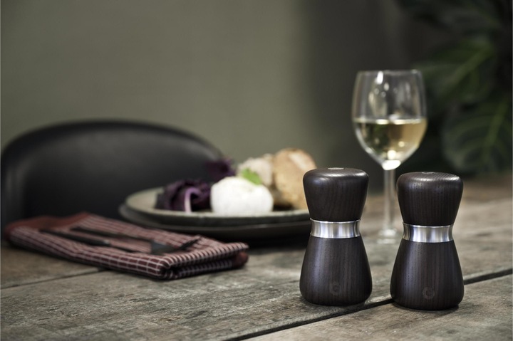 Actual product image Crush Grind Spice Mill Kyoto 17 cm Black (Various spices)