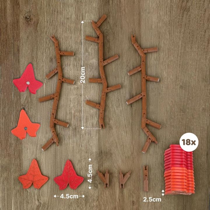 Produktbild Hermex 23-tlg. 3D Efeu-Kühlschrankmagnet-Set Magnet Efeuranken-Deko (23x)