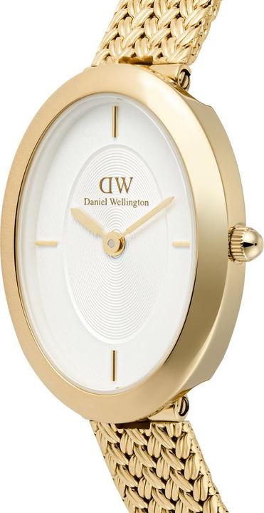 Produktbild Daniel Wellington Juliette Braided Mesh White Sunray Gold (Analoguhr)