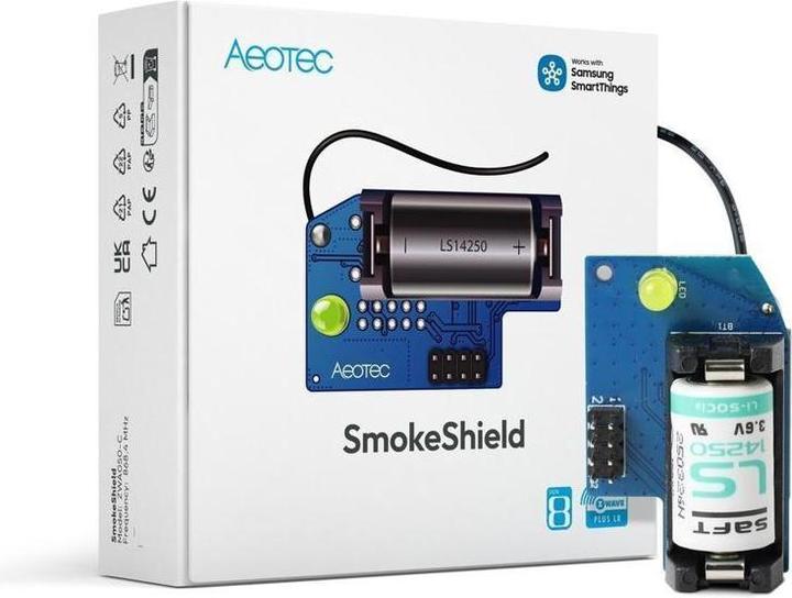 Productafbeelding Aeotec SmokeShield Z-Wave 800 series for Ei smoke detectors Ei650W and Ei650iW -