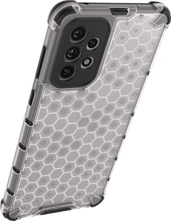 Actual product image Hurtel Honeycomb case armoured cover with a gel frame for Samsung Galaxy A73 transparent (Samsung Galaxy A73 5G)