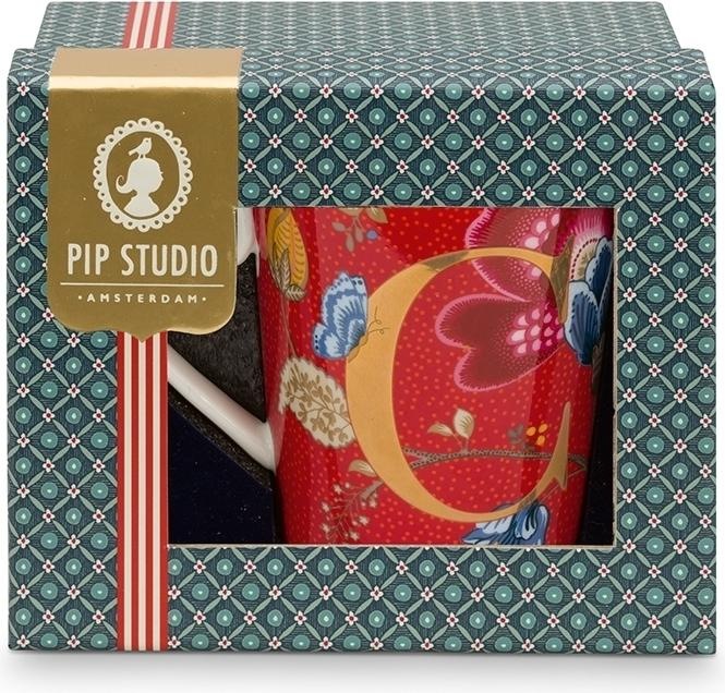 Produktbild PIP Studio Floral Fantasy Alphabet Becher light blue W 0,35 l (350 ml, 1 x)