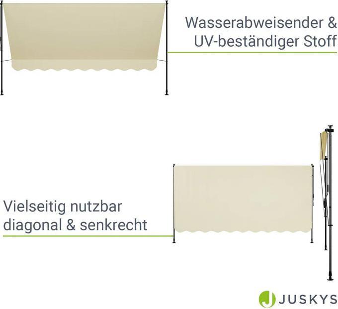 Actual product image Juskys Klemmmarkise Kapstadt (3.50 m)
