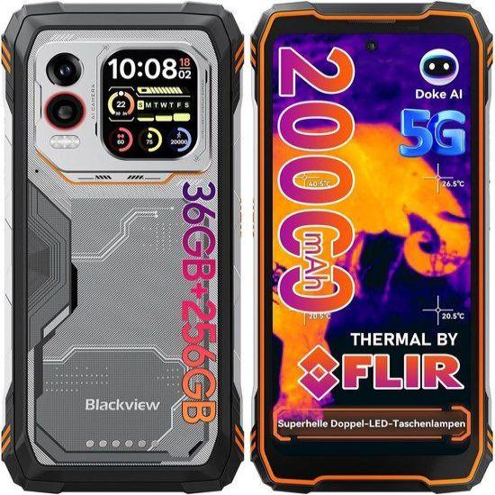 Immagine prodotto Blackview Smartphone XPLORE 1 Pro 12+256 GB Thermal image Orange (256 GB, Arancia)