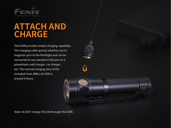 Image du produit Fenix E30R (9.90 cm, 1600 lm)
