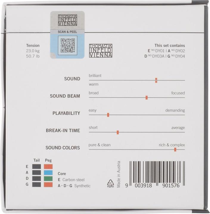 Immagine prodotto Thomastik Set di corde per violino (4x, Violino)